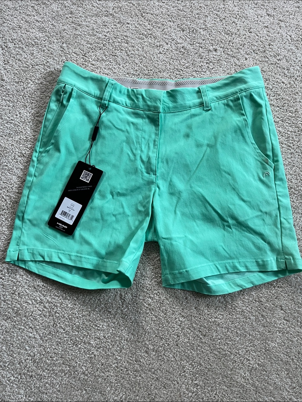 Head Golf Women's Mint Bermuda Golf Shorts in Mint Green NWT Sz. 8